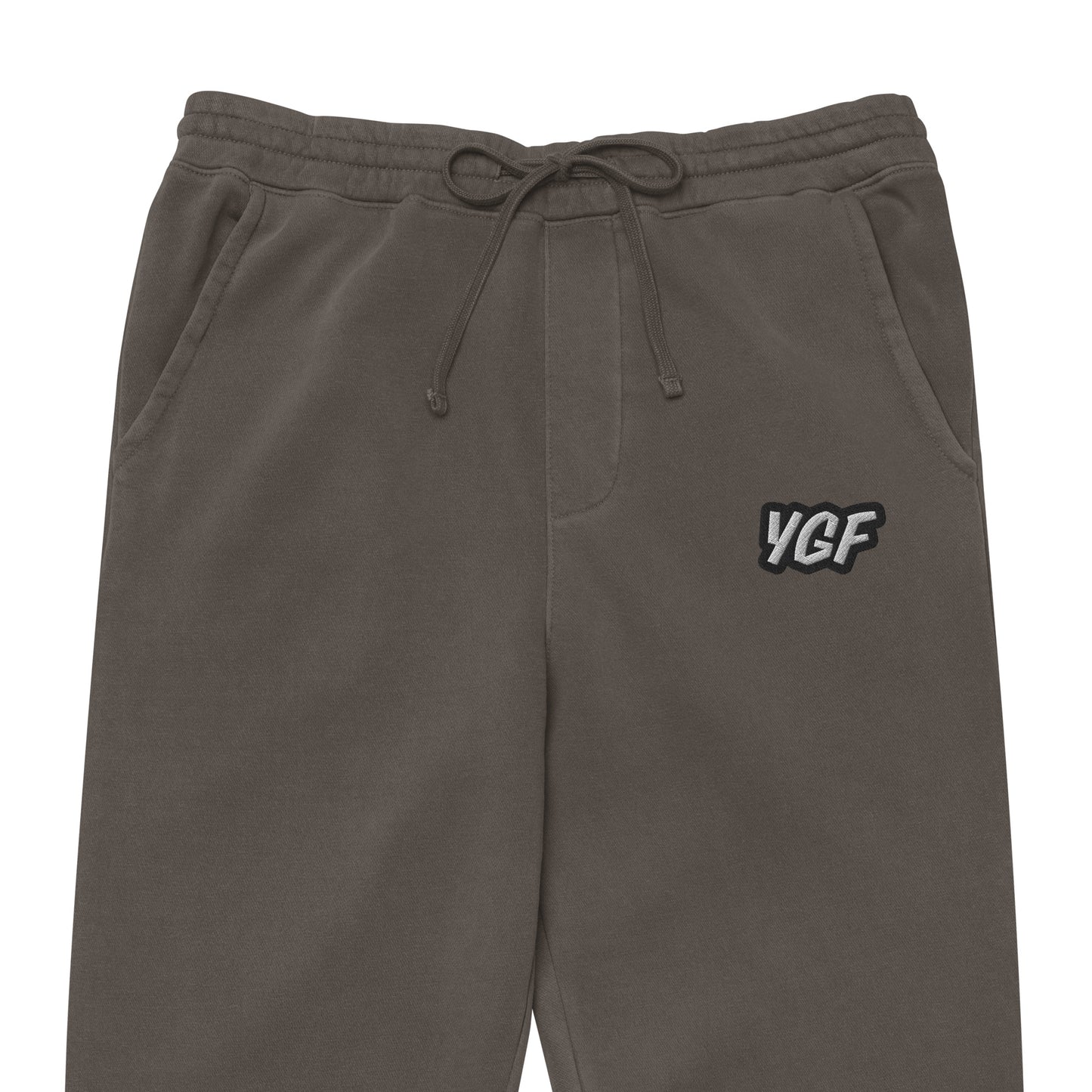 YGF Embroidered Unisex Pigment-Dyed Sweatpants