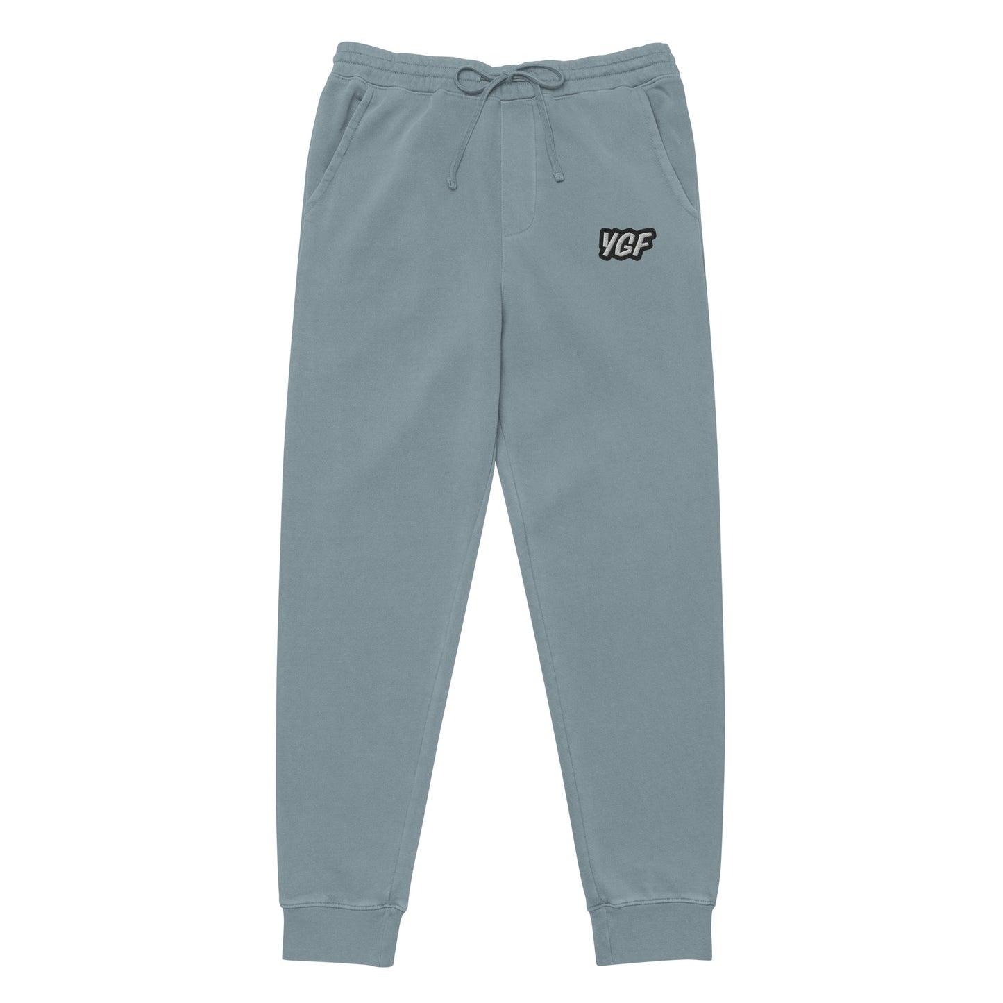 YGF Embroidered Unisex Pigment-Dyed Sweatpants