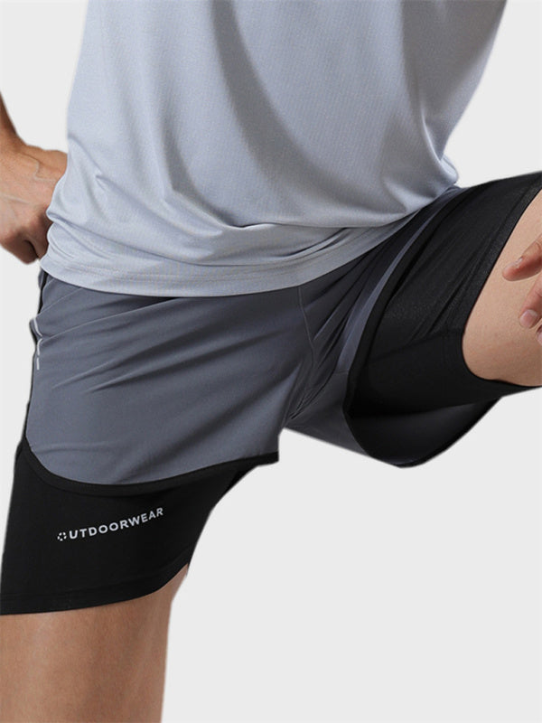 Sports Training Two-Piece Woven Ventilation Shorts