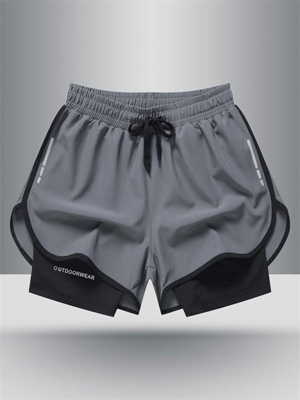 Sports Training Two-Piece Woven Ventilation Shorts