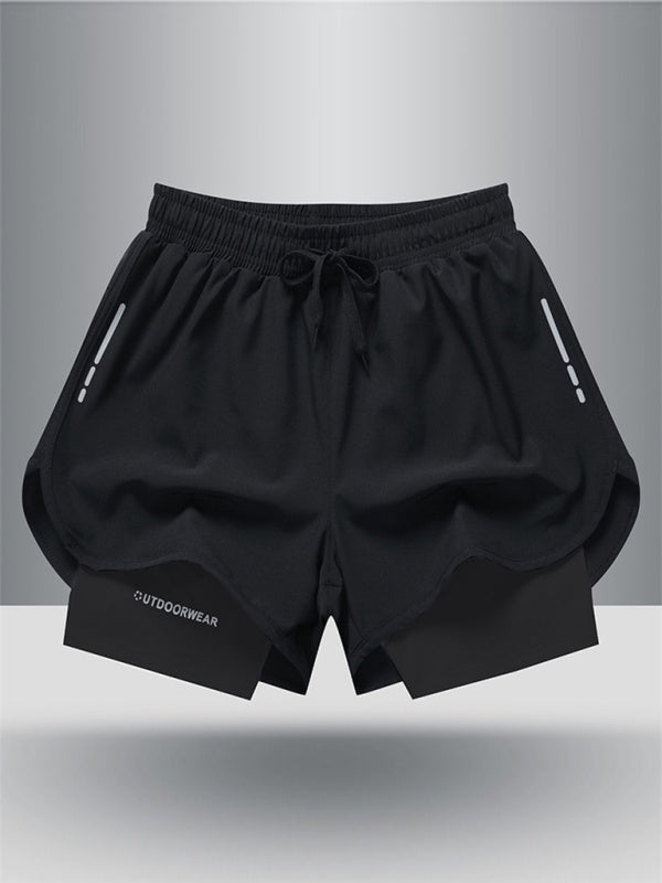 Sports Training Two-Piece Woven Ventilation Shorts