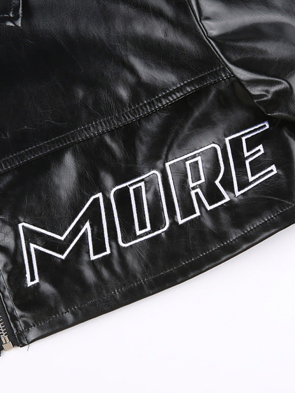Women's Fashion Biker Leather Short Jacket
