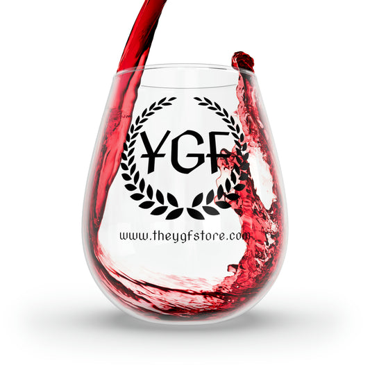 YGF Stemless Wine Glass, 11.75oz