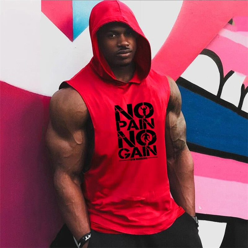 Bodybuilding Hooded Tank Top