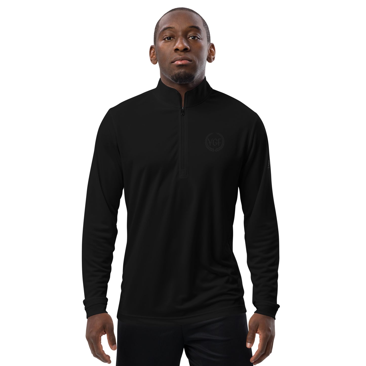 Men's YGF Embroidered Adidas Quarter Zip Pullover