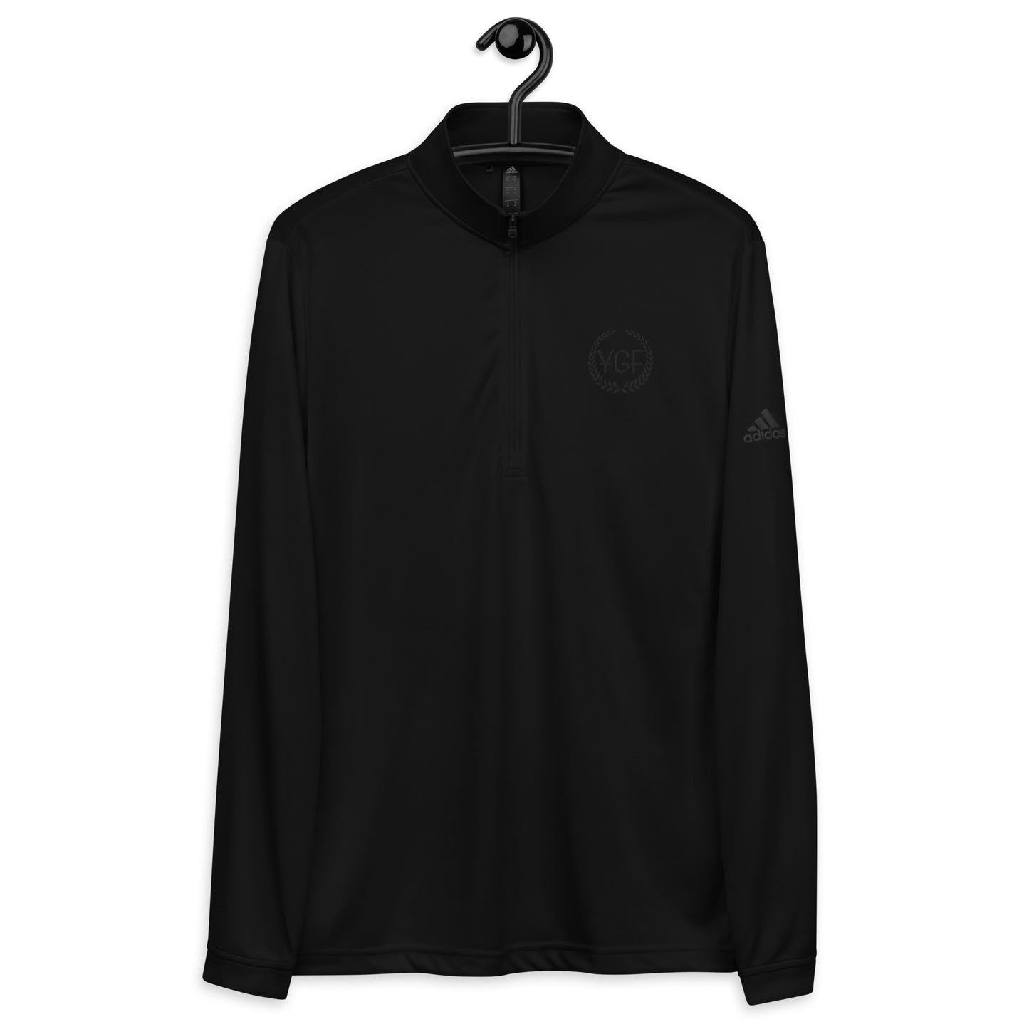 Men's YGF Embroidered Adidas Quarter Zip Pullover