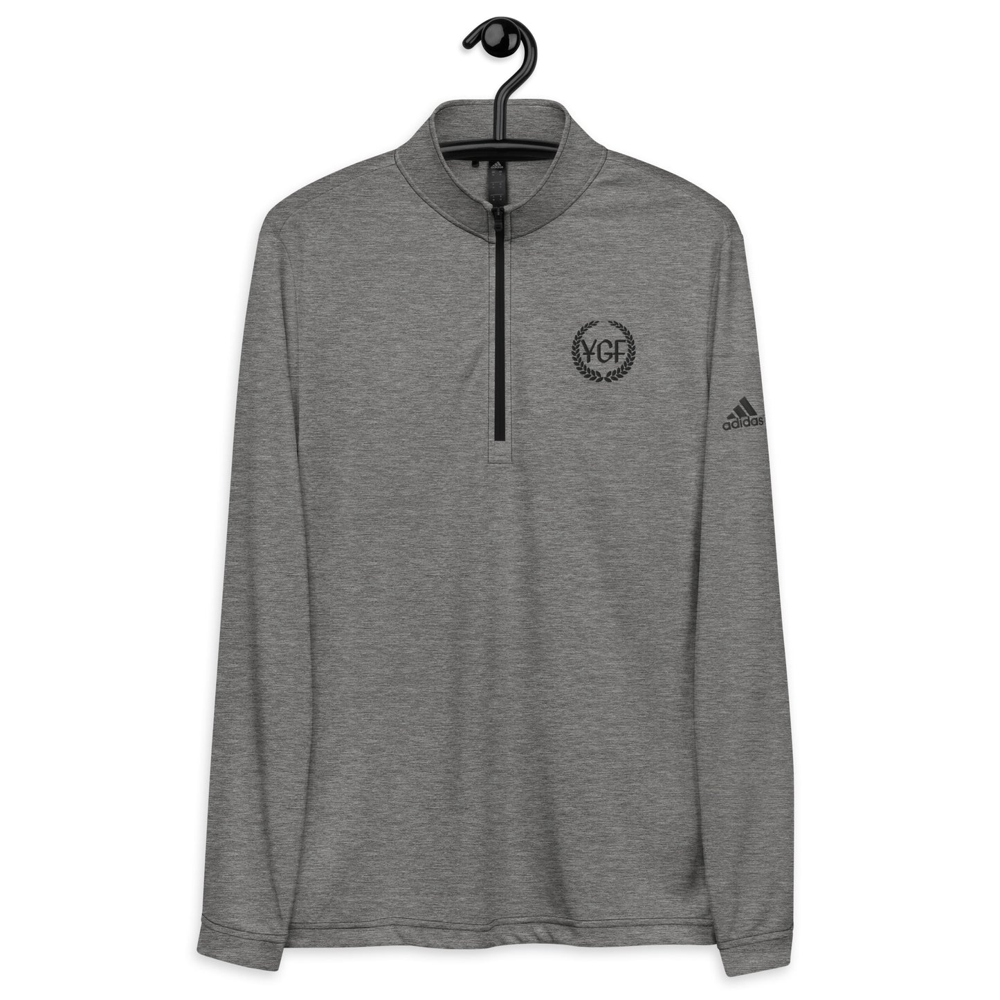 Men's YGF Embroidered Adidas Quarter Zip Pullover