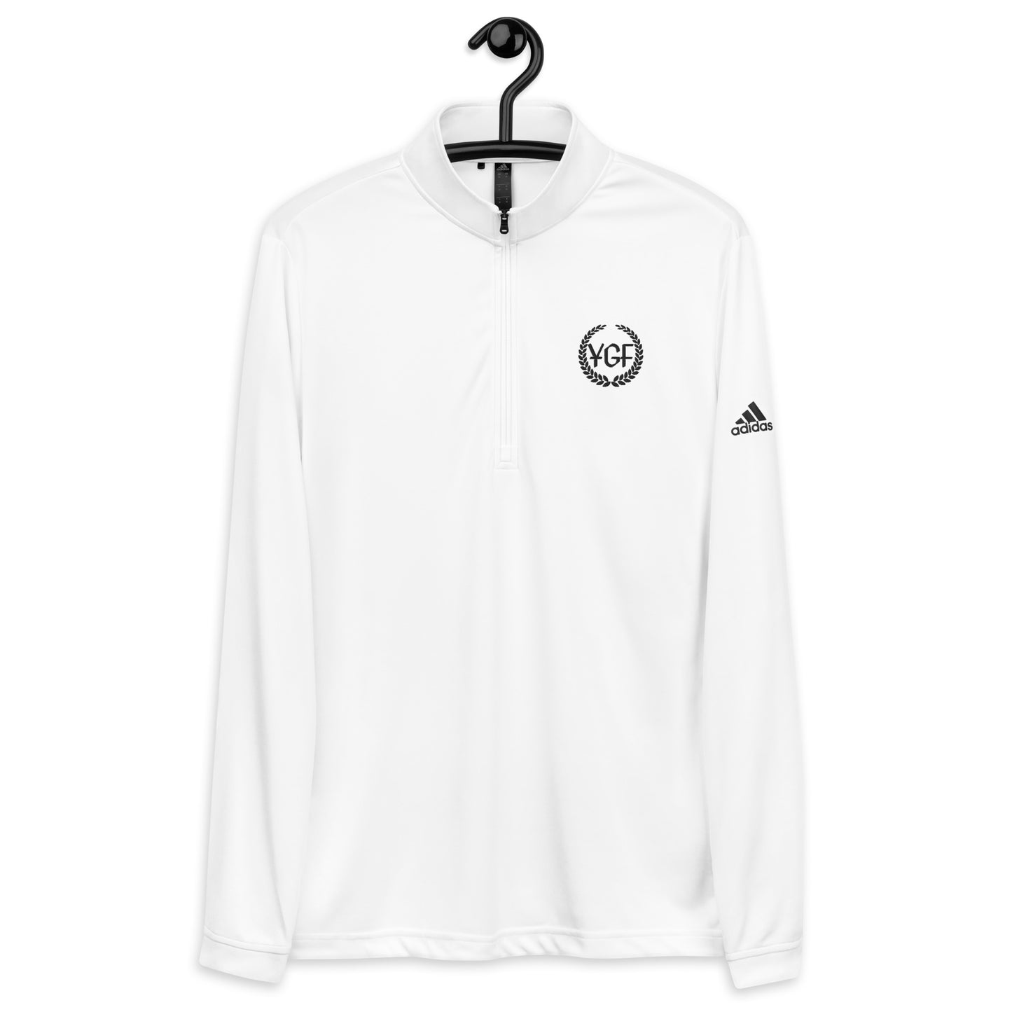 Men's YGF Embroidered Adidas Quarter Zip Pullover