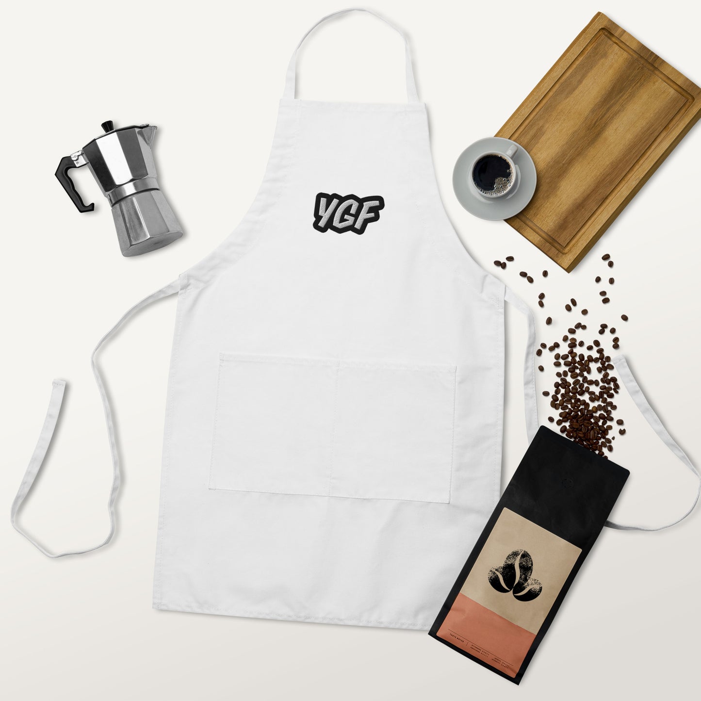 YGF Embroidered Cooking Apron