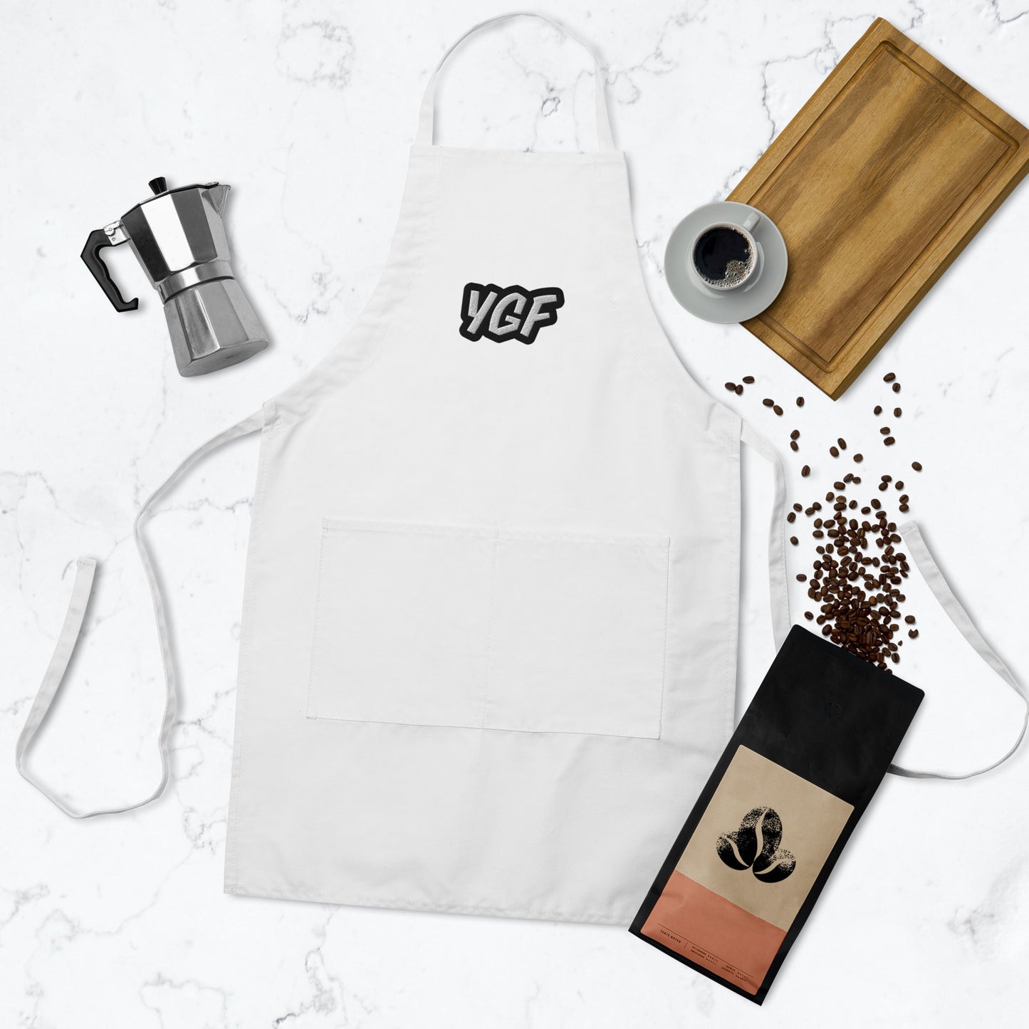 YGF Embroidered Cooking Apron