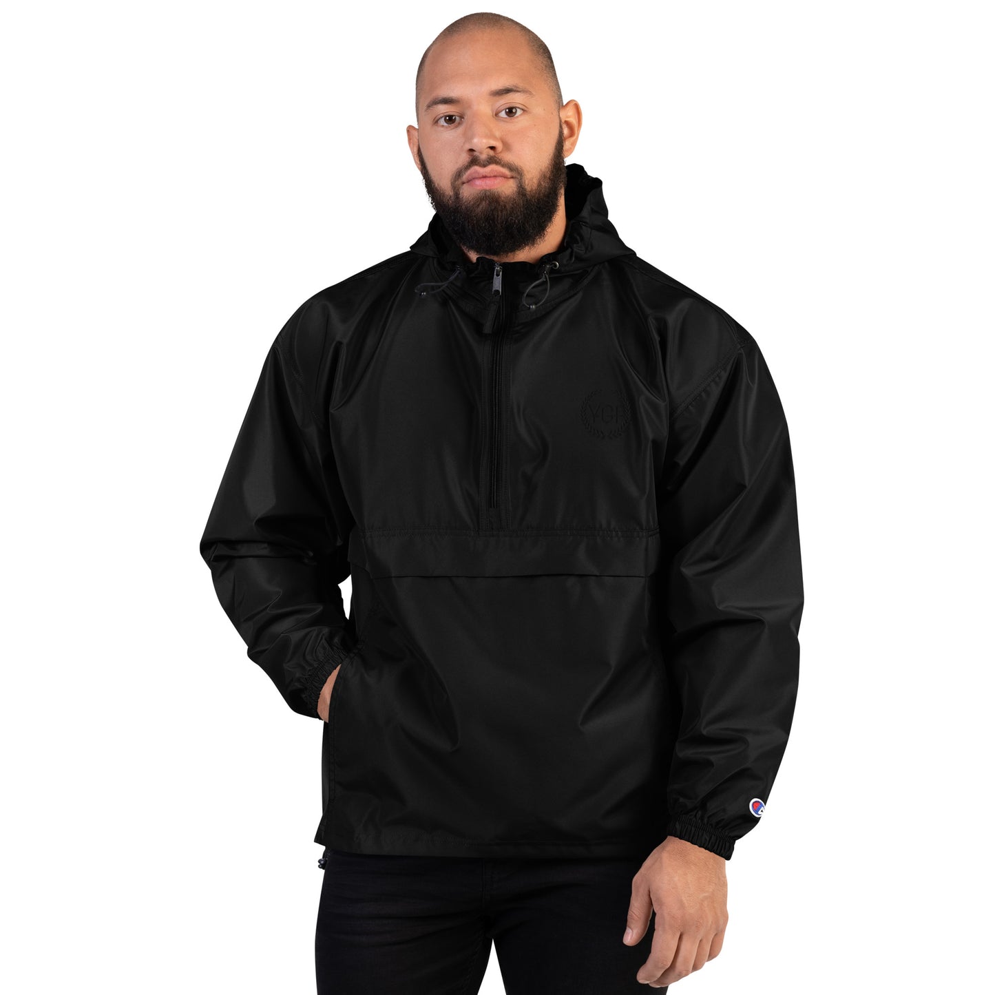 YGF Embroidered Champion Packable Jacket