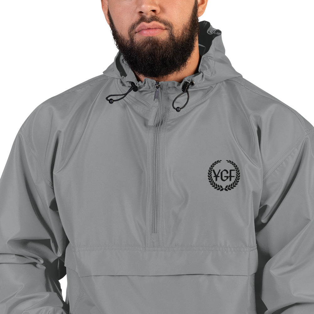 YGF Embroidered Champion Packable Jacket