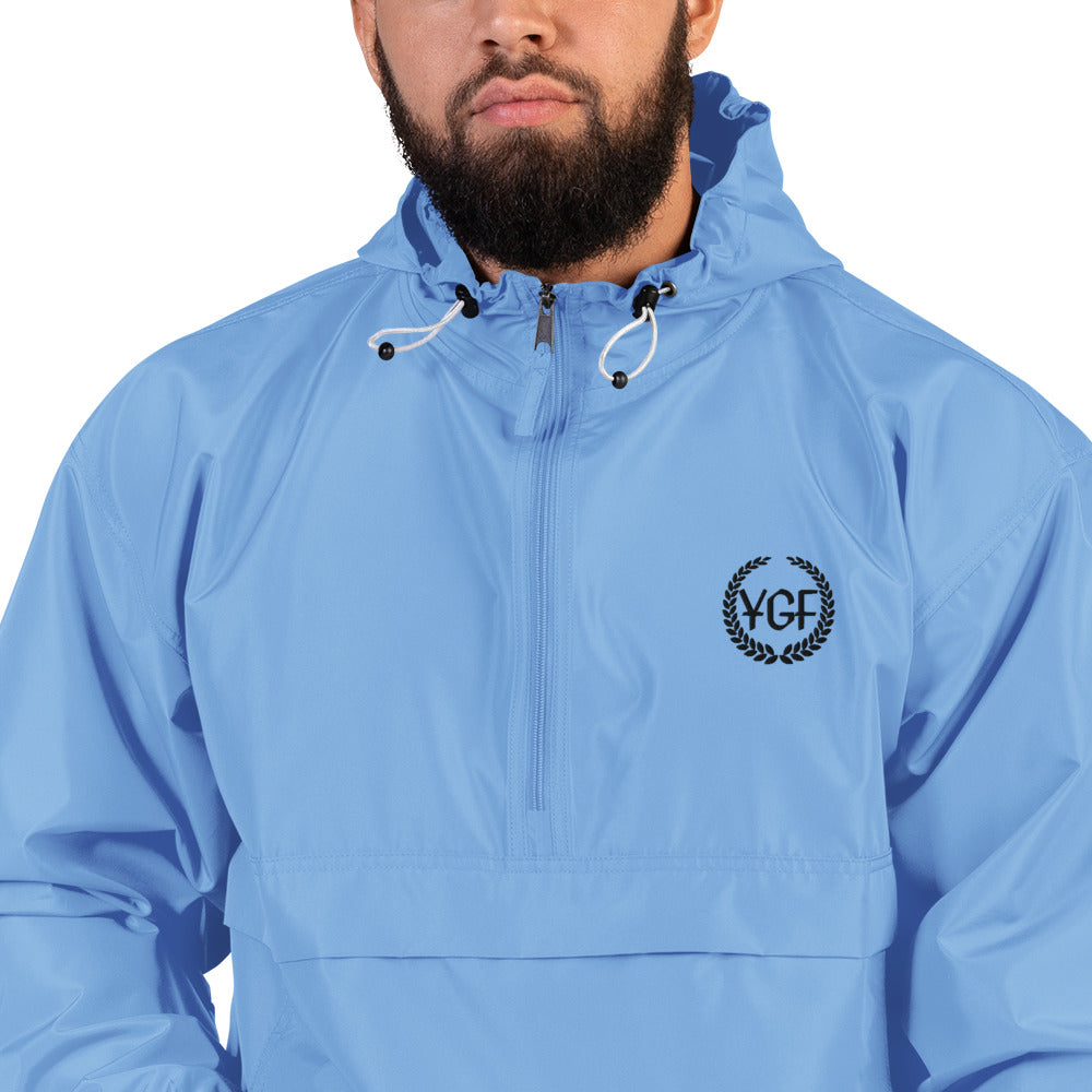 YGF Embroidered Champion Packable Jacket