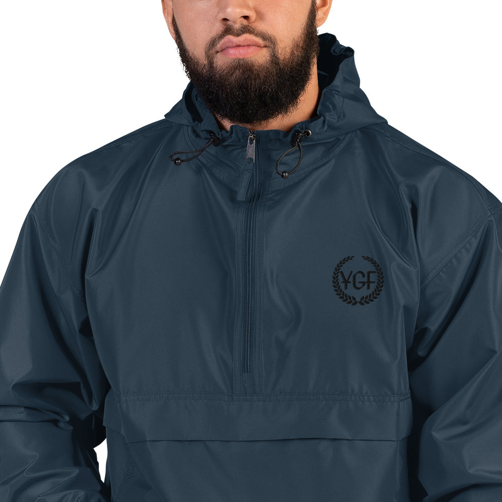 YGF Embroidered Champion Packable Jacket