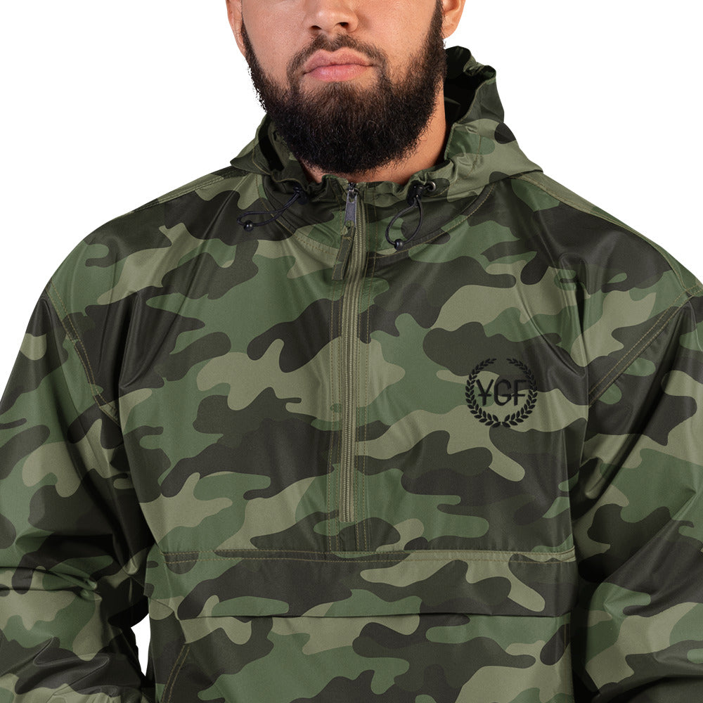 YGF Embroidered Champion Packable Jacket