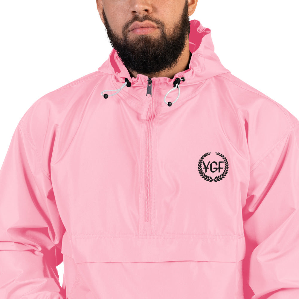 YGF Embroidered Champion Packable Jacket