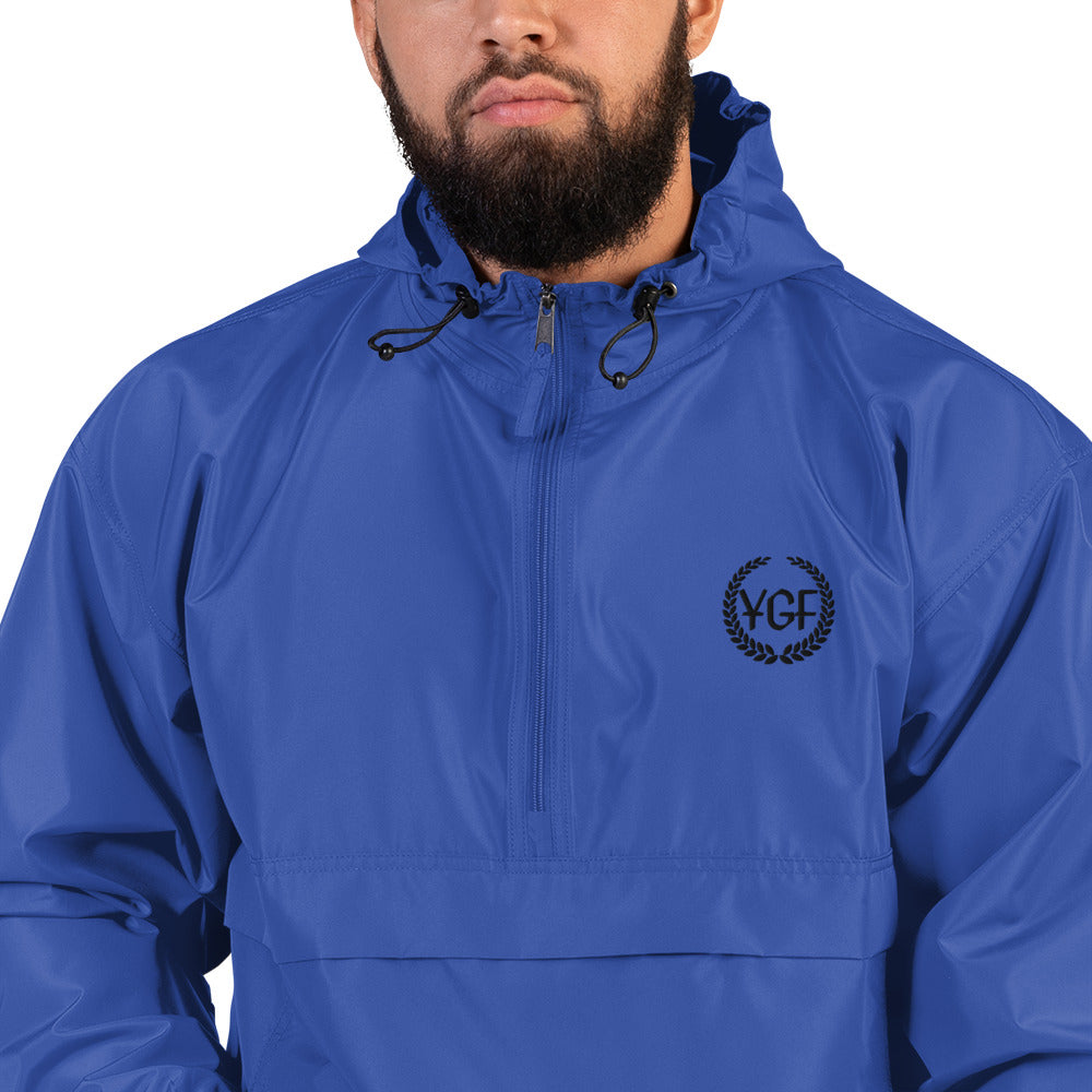 YGF Embroidered Champion Packable Jacket