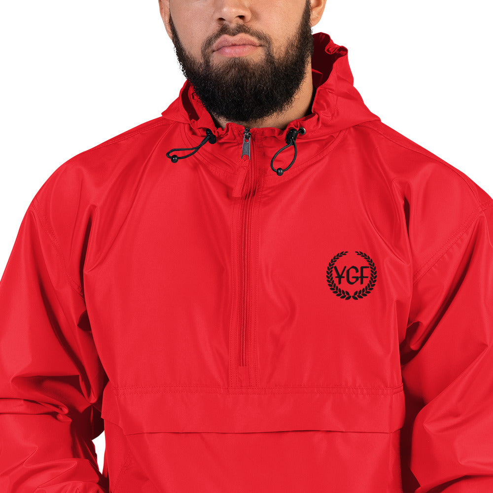 YGF Embroidered Champion Packable Jacket