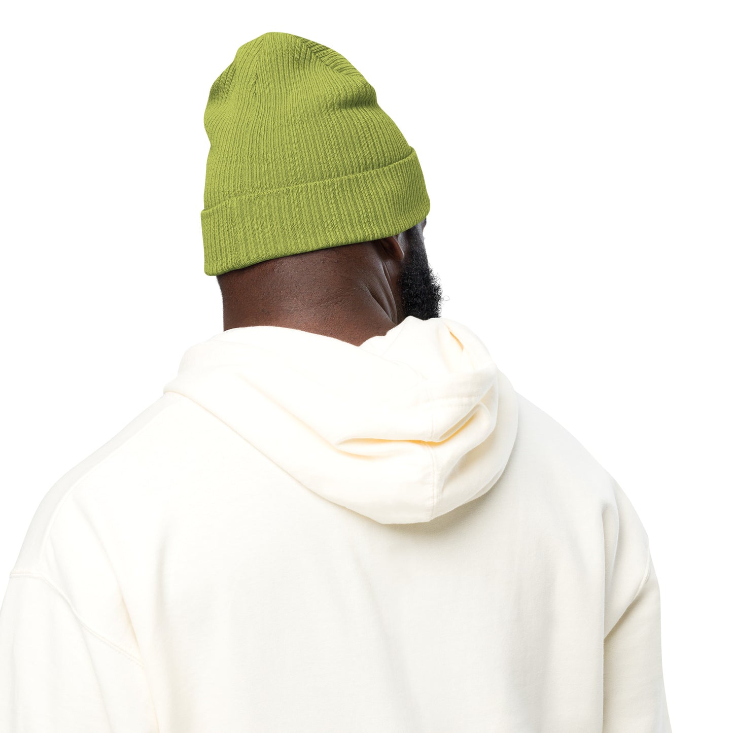 YGF Embroidered Organic Ribbed Beanie