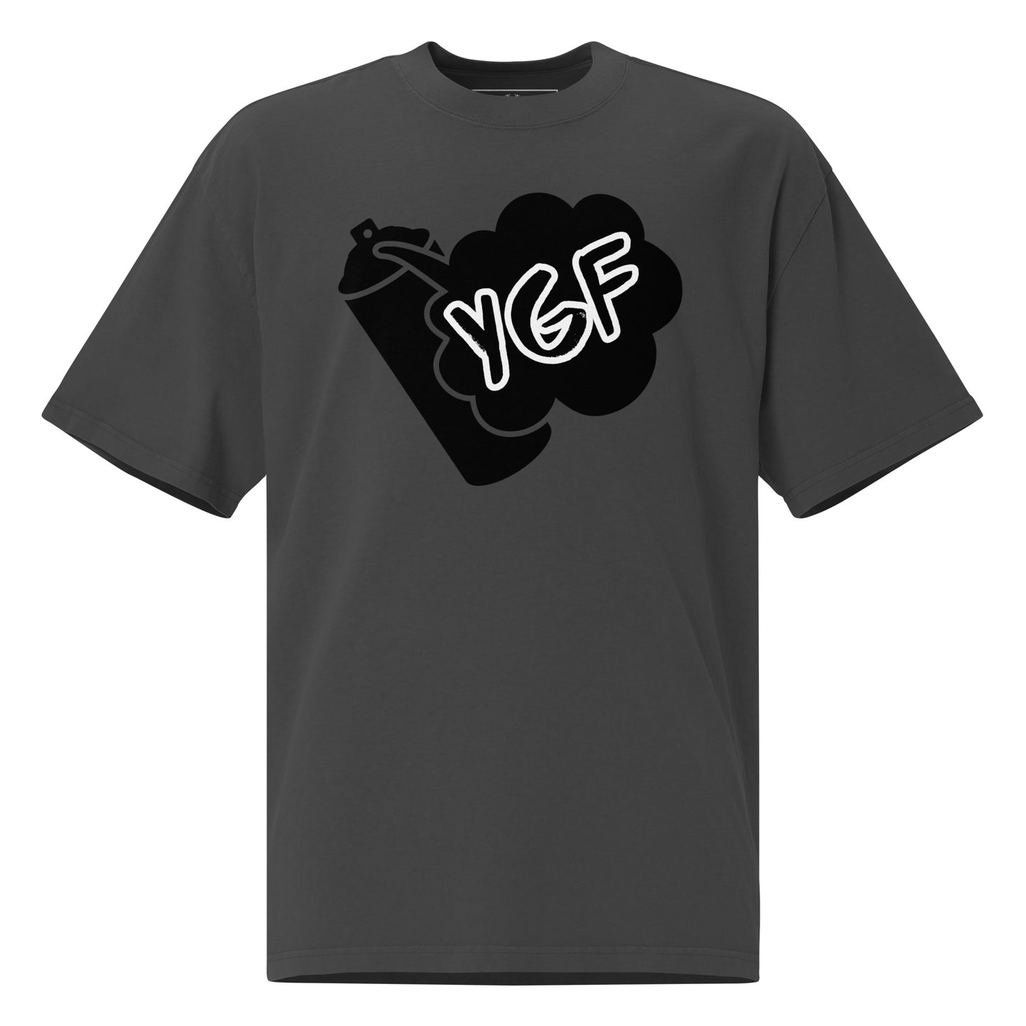 YGF Spray Can Oversized Faded T-shirt