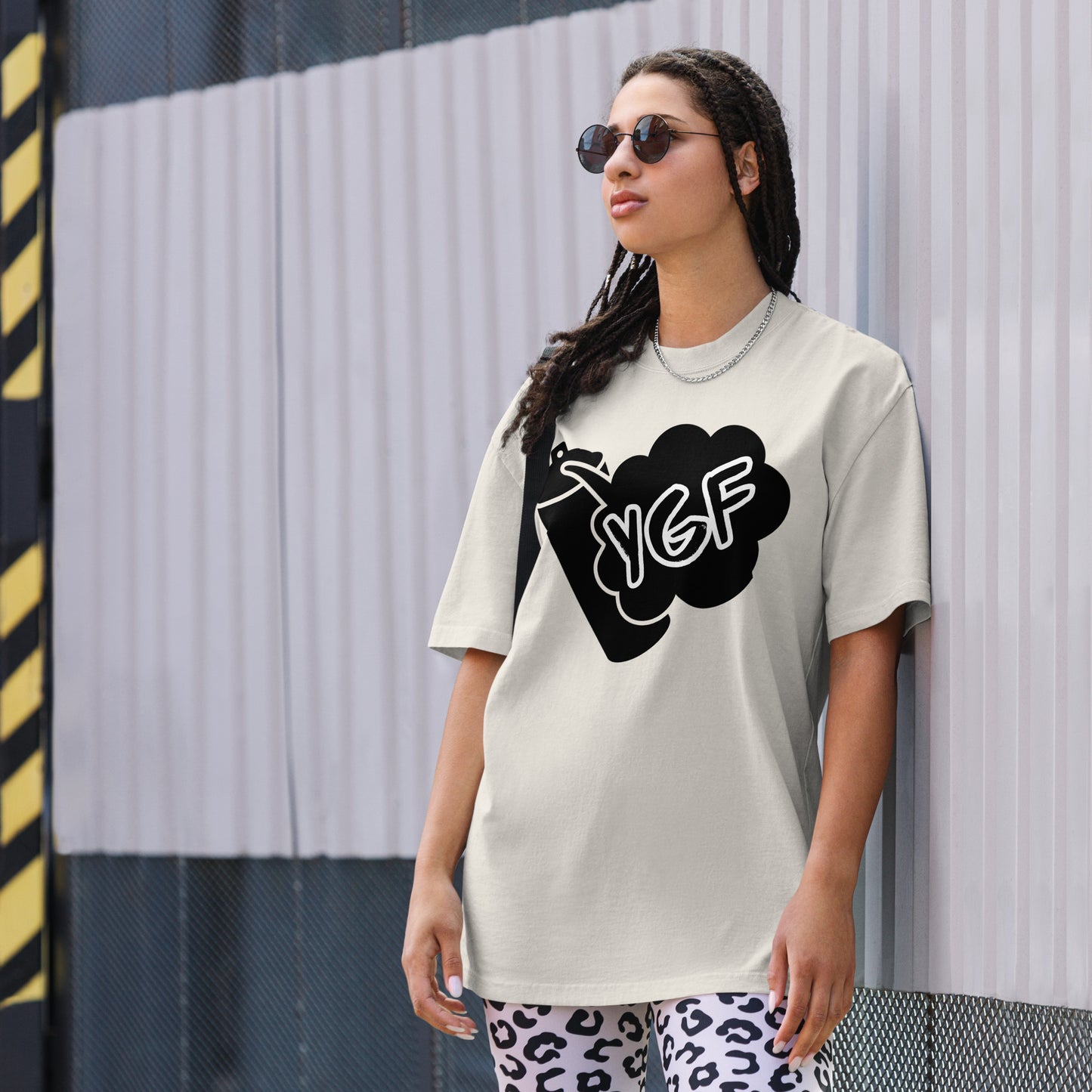 YGF Spray Can Oversized Faded T-shirt