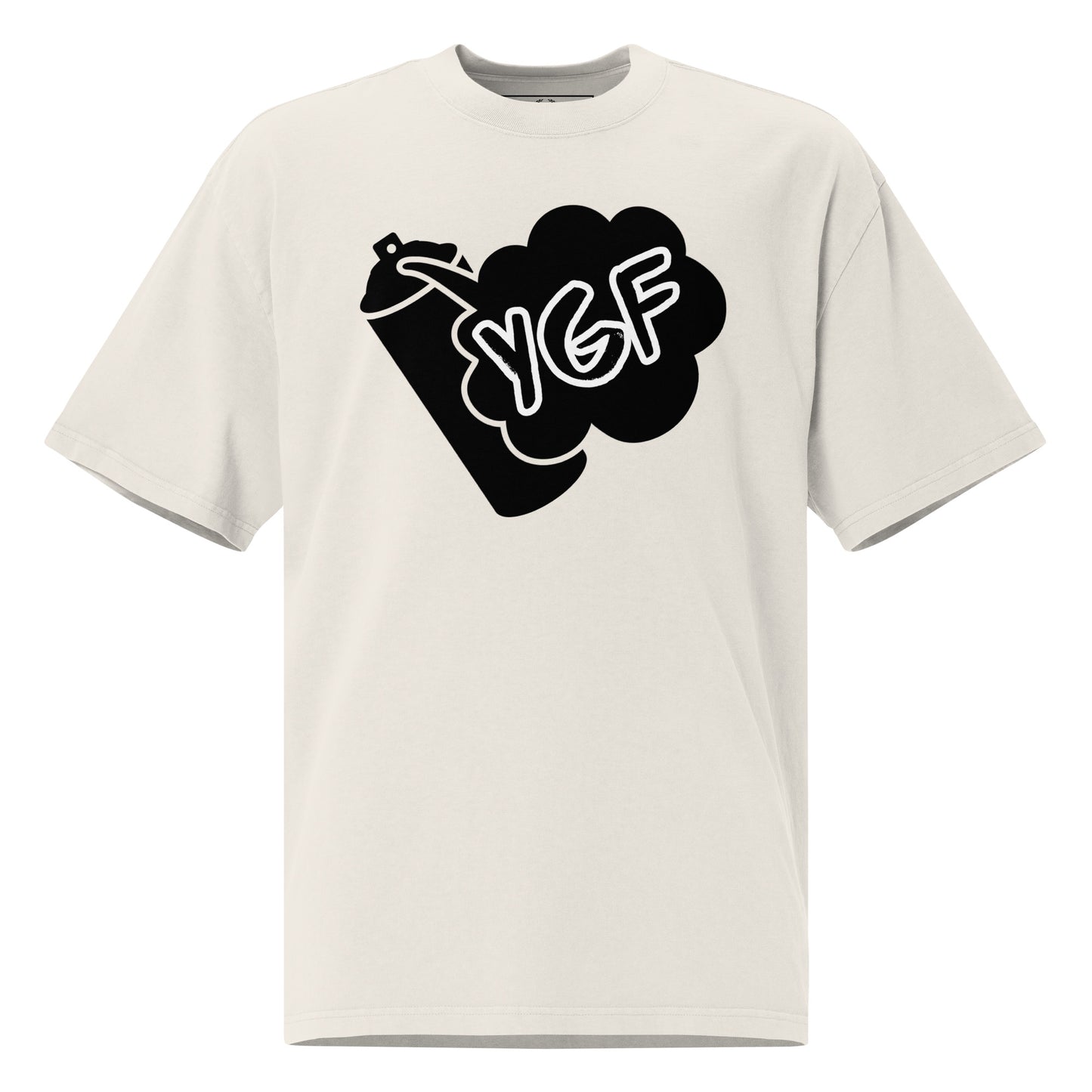 YGF Spray Can Oversized Faded T-shirt