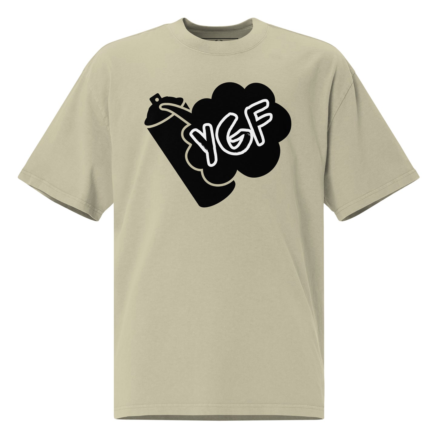 YGF Spray Can Oversized Faded T-shirt