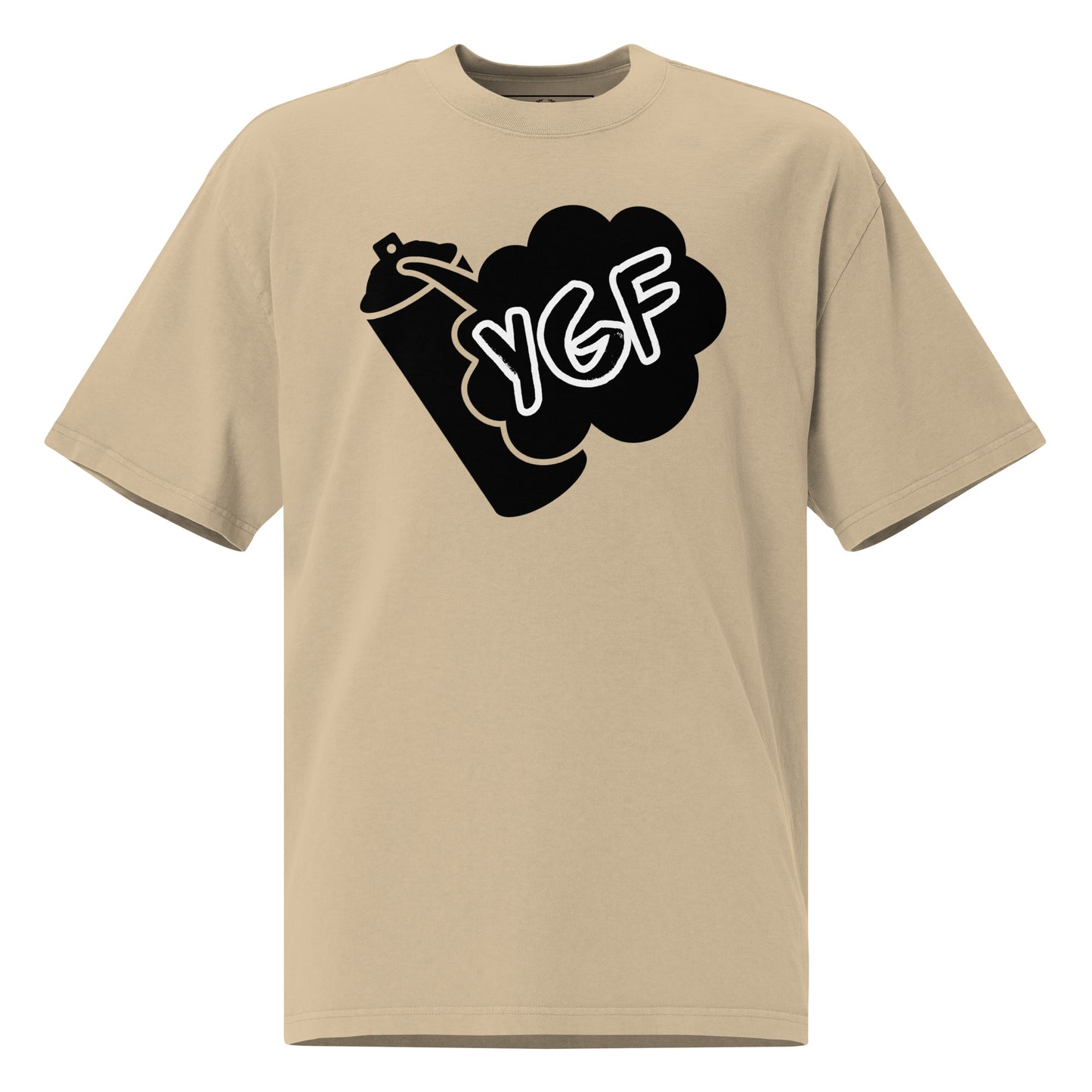 YGF Spray Can Oversized Faded T-shirt