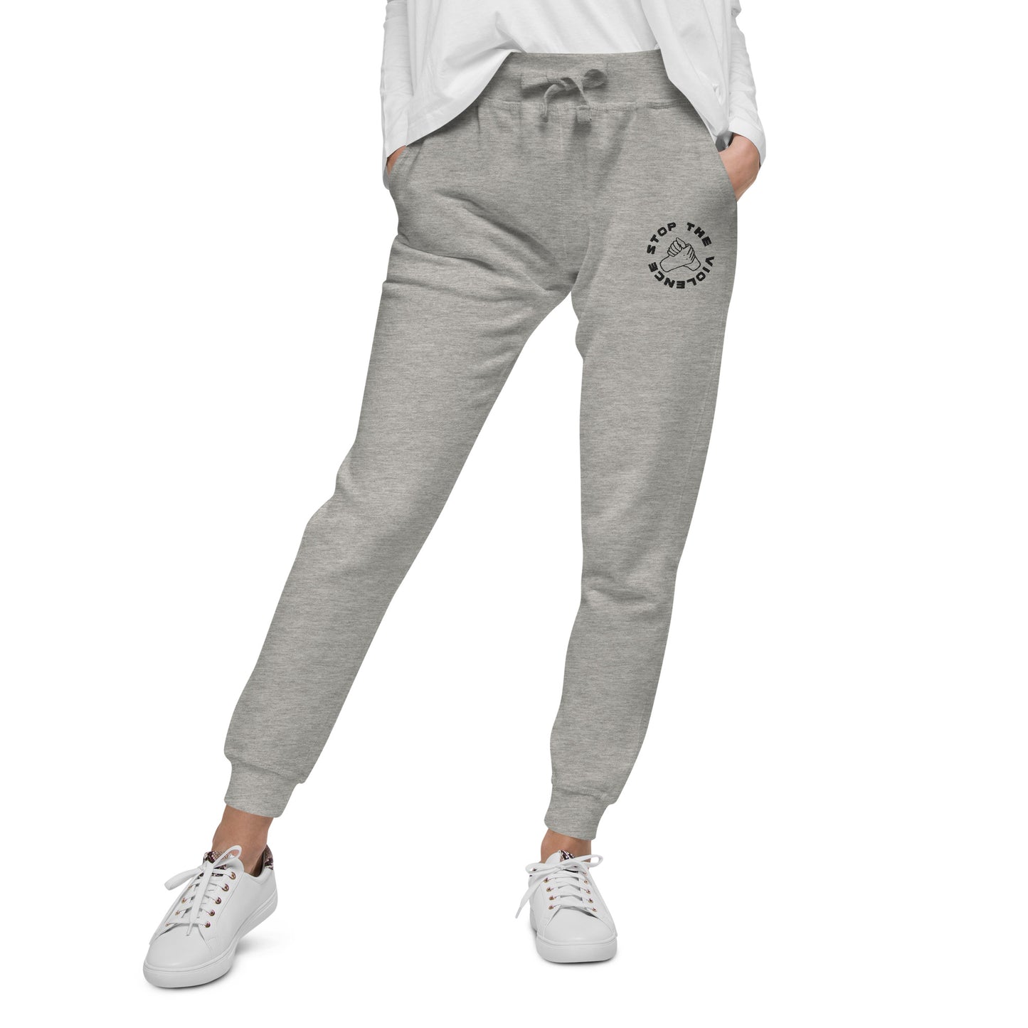 Unisex "Stop The Violence" Fleece Sweatpants