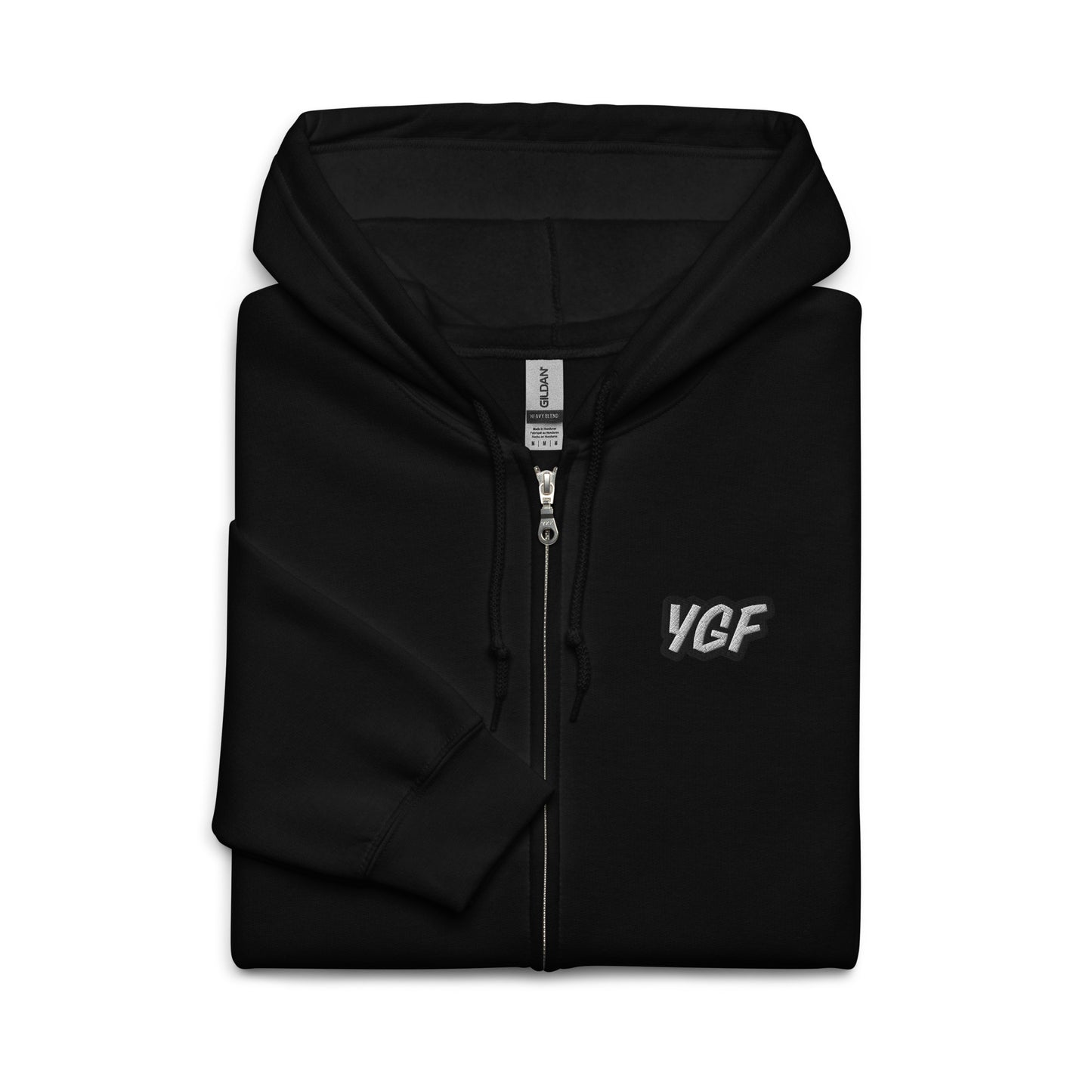 YGF Embroidered Unisex Heavy Blend Zip Hoodie Jacket