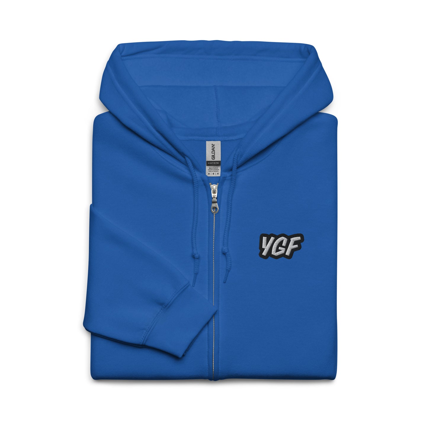 YGF Embroidered Unisex Heavy Blend Zip Hoodie Jacket