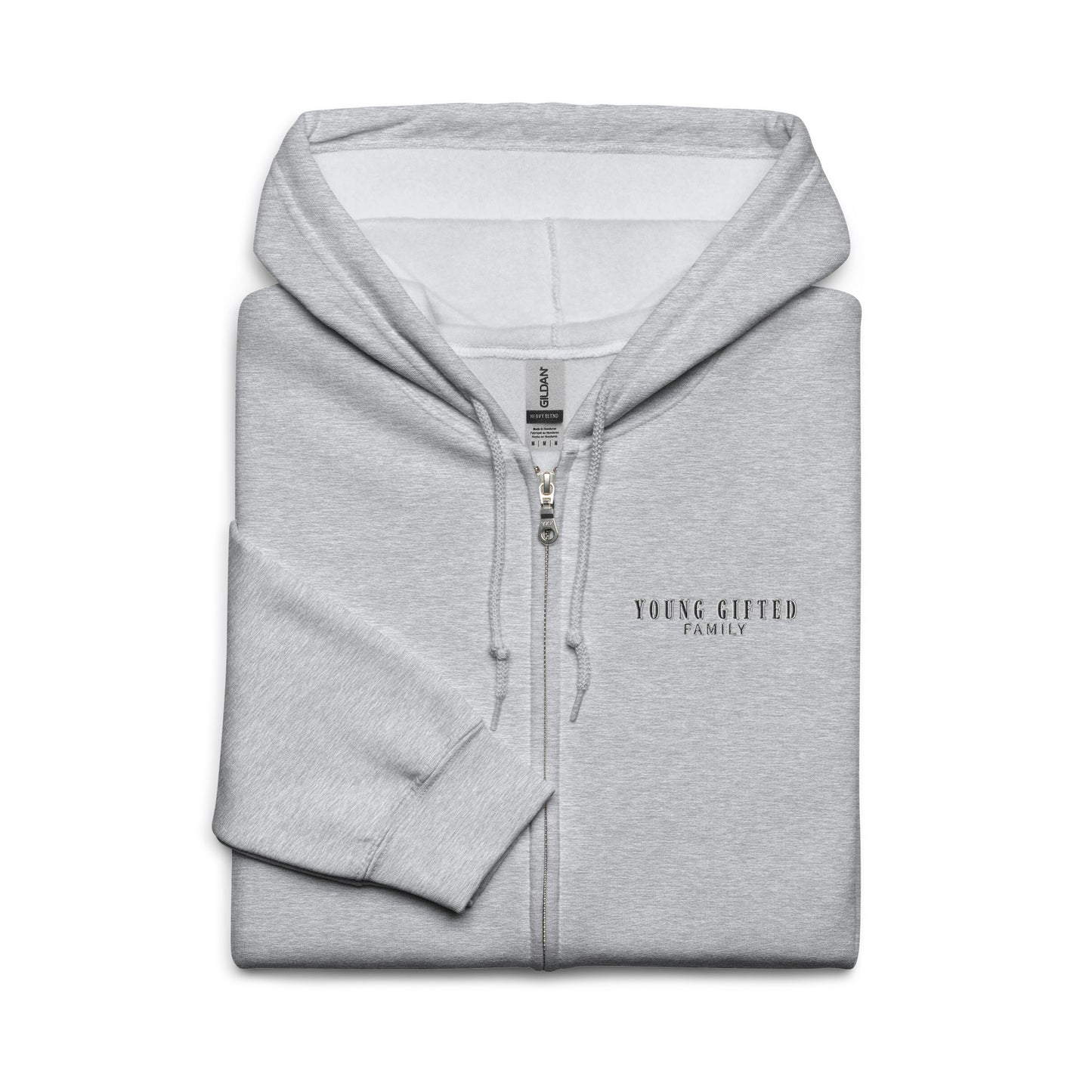 Unisex “Young Gifted Family” Heavy Blend Zip Hoodie