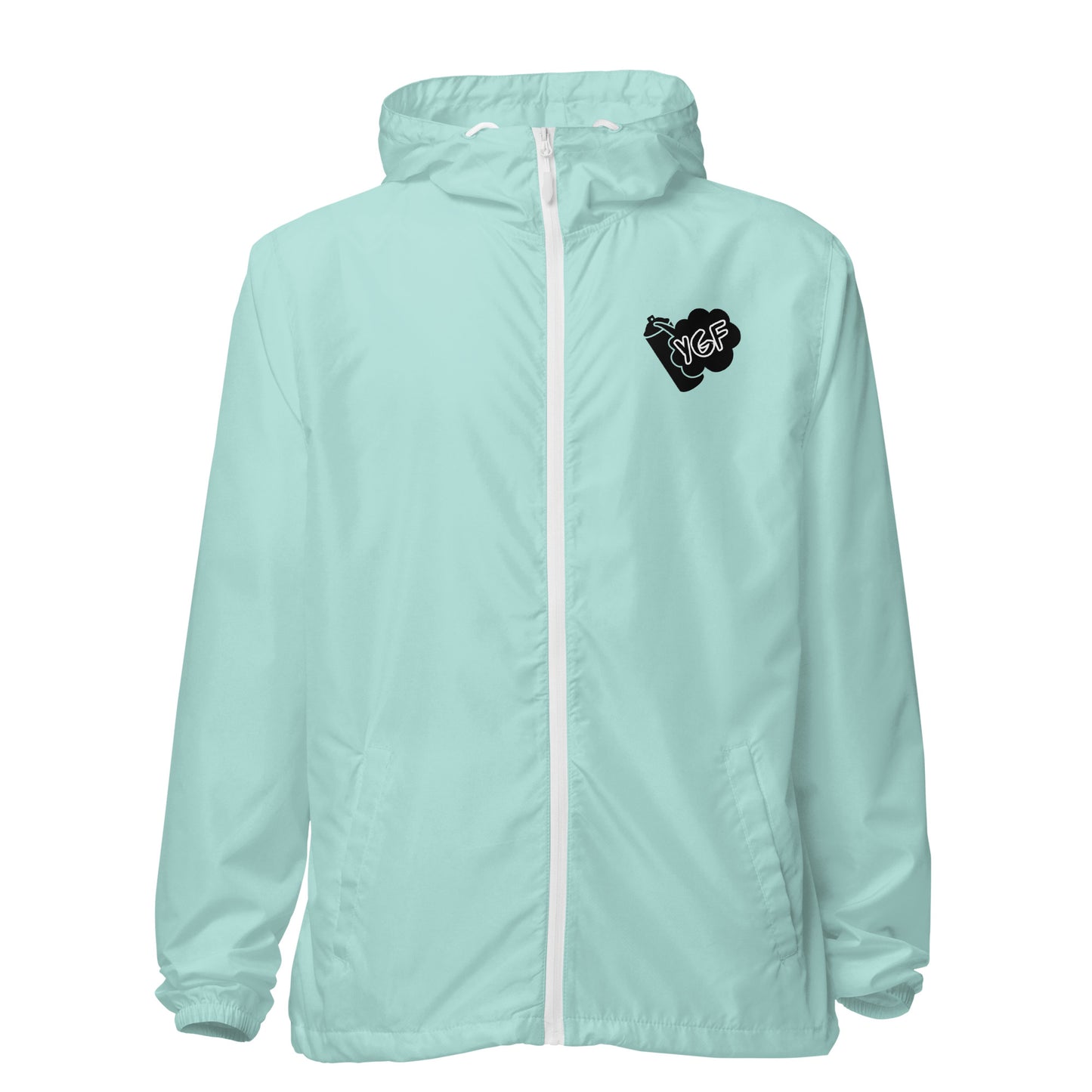 Unisex YGF Spray Can Lightweight Zip Up Windbreaker