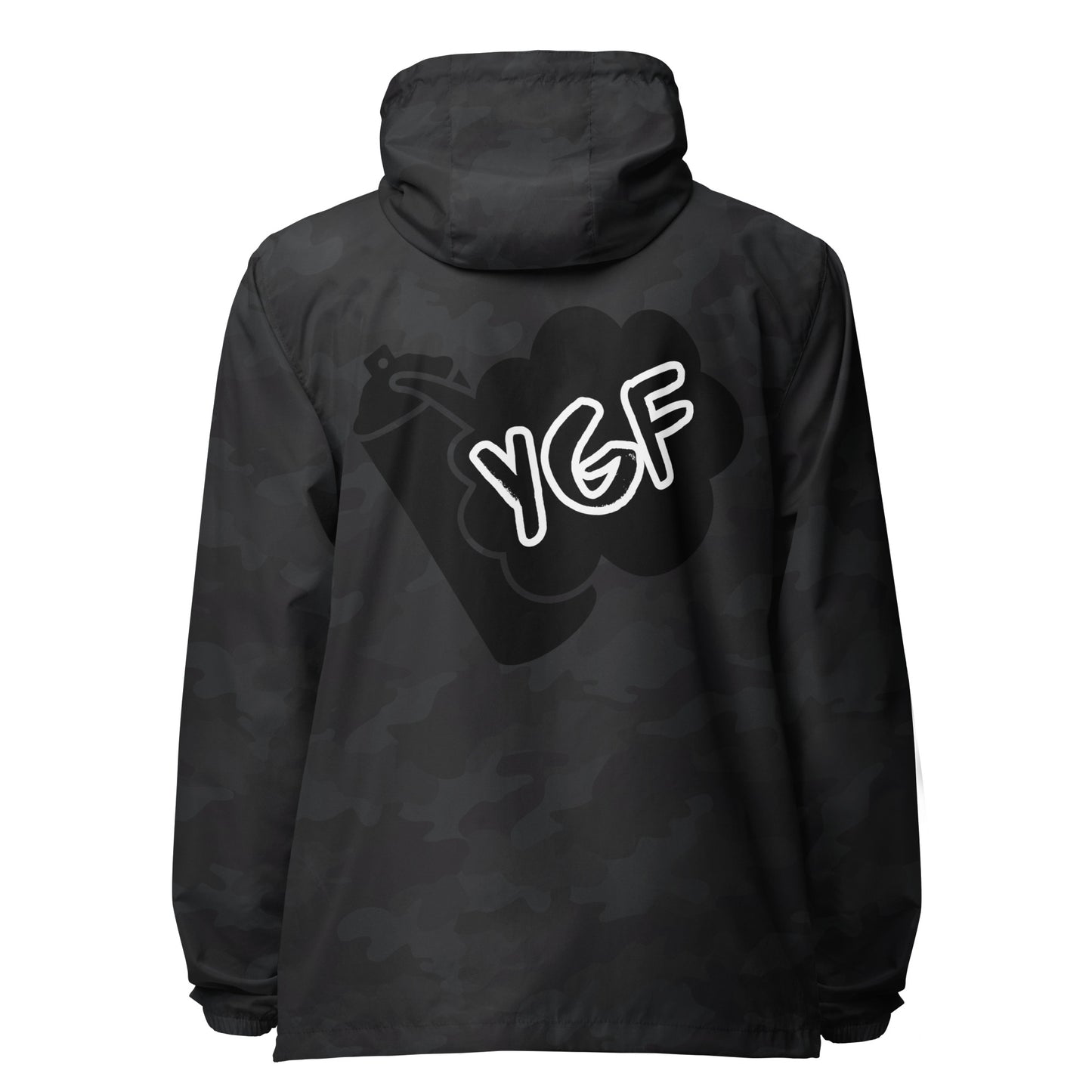 Unisex YGF Spray Can Lightweight Zip Up Windbreaker