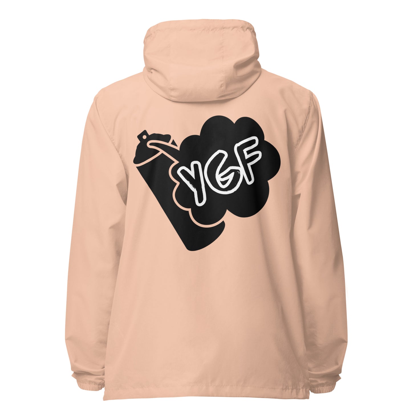 Unisex YGF Spray Can Lightweight Zip Up Windbreaker