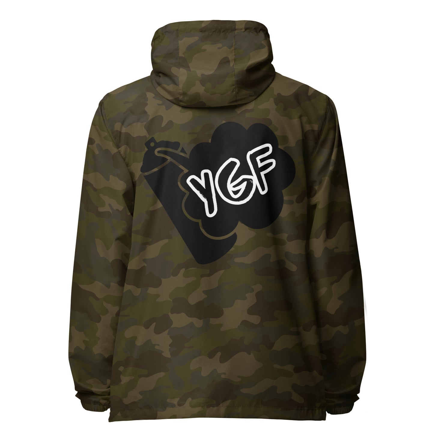 Unisex YGF Spray Can Lightweight Zip Up Windbreaker