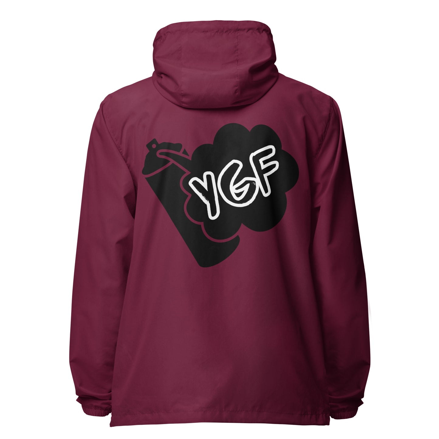 Unisex YGF Spray Can Lightweight Zip Up Windbreaker