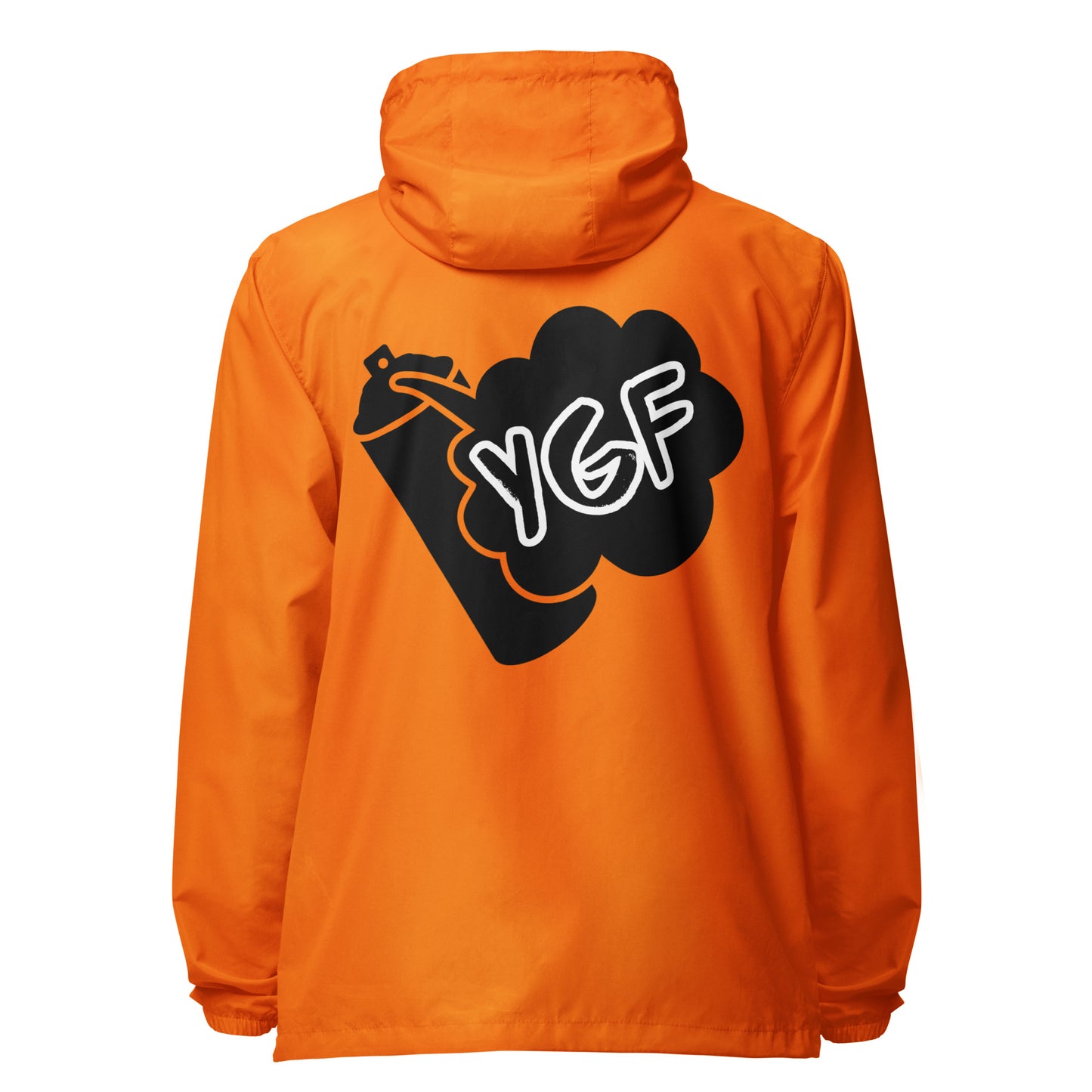 Unisex YGF Spray Can Lightweight Zip Up Windbreaker