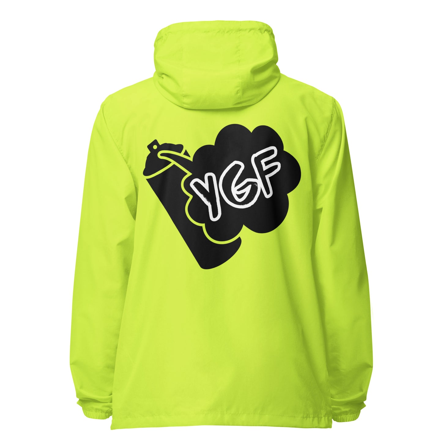 Unisex YGF Spray Can Lightweight Zip Up Windbreaker