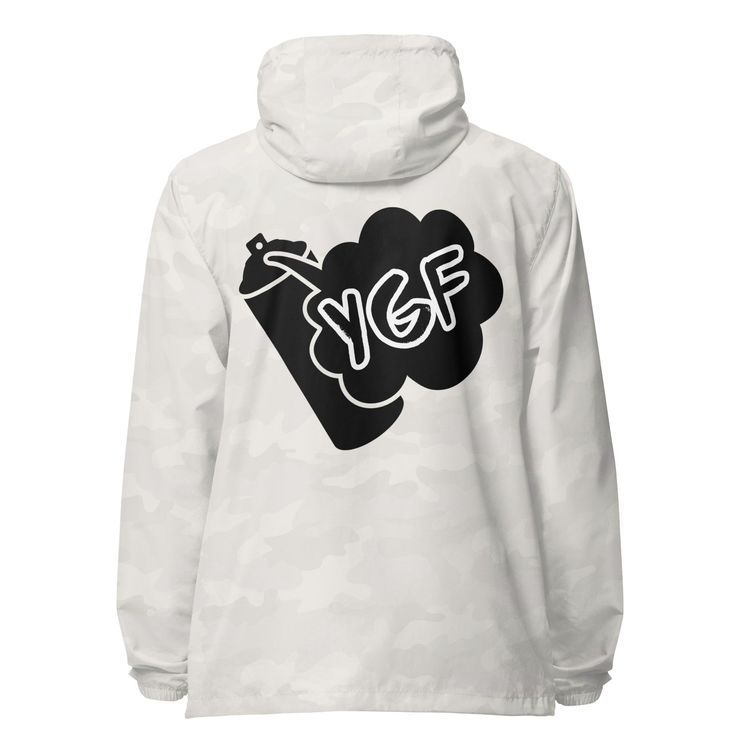 Unisex YGF Spray Can Lightweight Zip Up Windbreaker