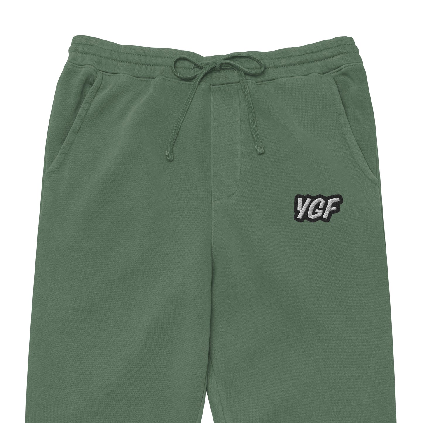 YGF Embroidered Unisex Pigment-Dyed Sweatpants