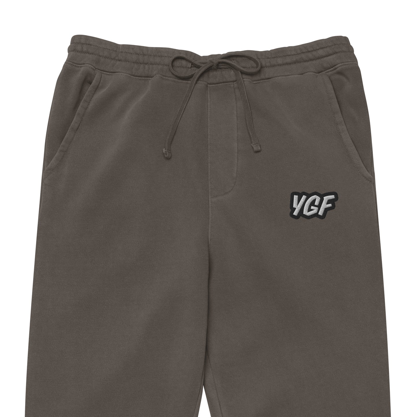 YGF Embroidered Unisex Pigment-Dyed Sweatpants