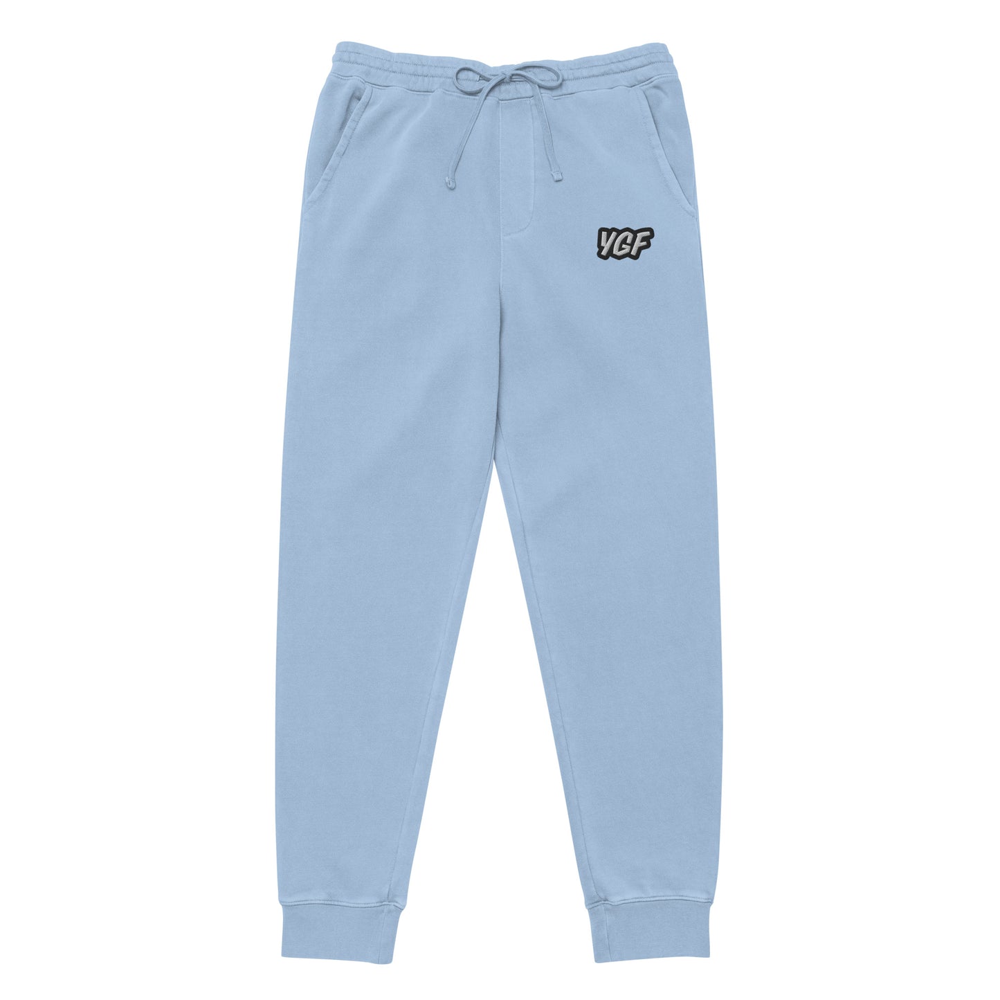 YGF Embroidered Unisex Pigment-Dyed Sweatpants