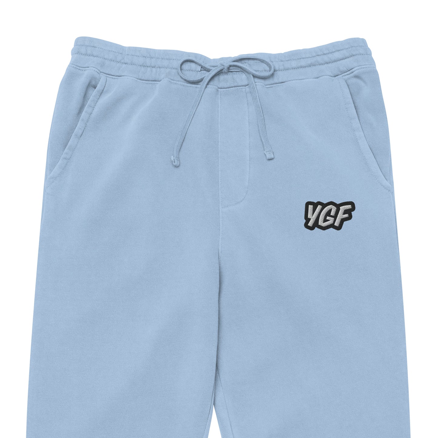 YGF Embroidered Unisex Pigment-Dyed Sweatpants