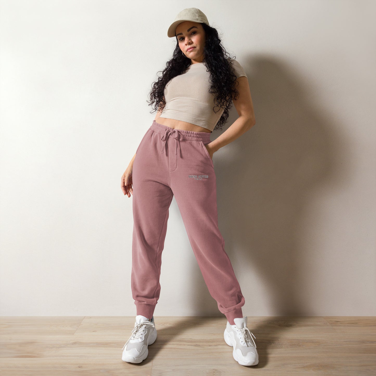 Unisex “Young Gifted Family” Pigment-dyed Sweatpants