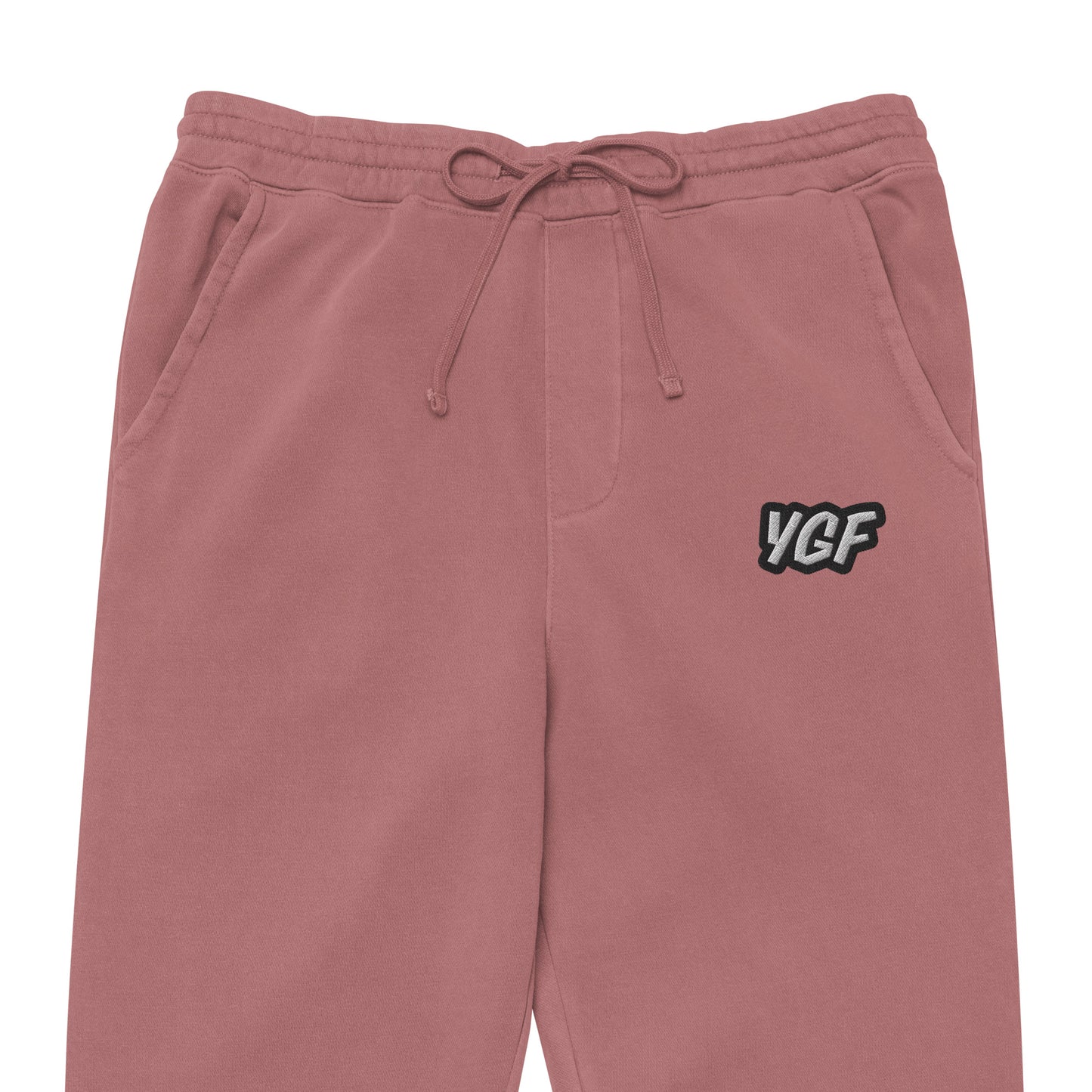 YGF Embroidered Unisex Pigment-Dyed Sweatpants