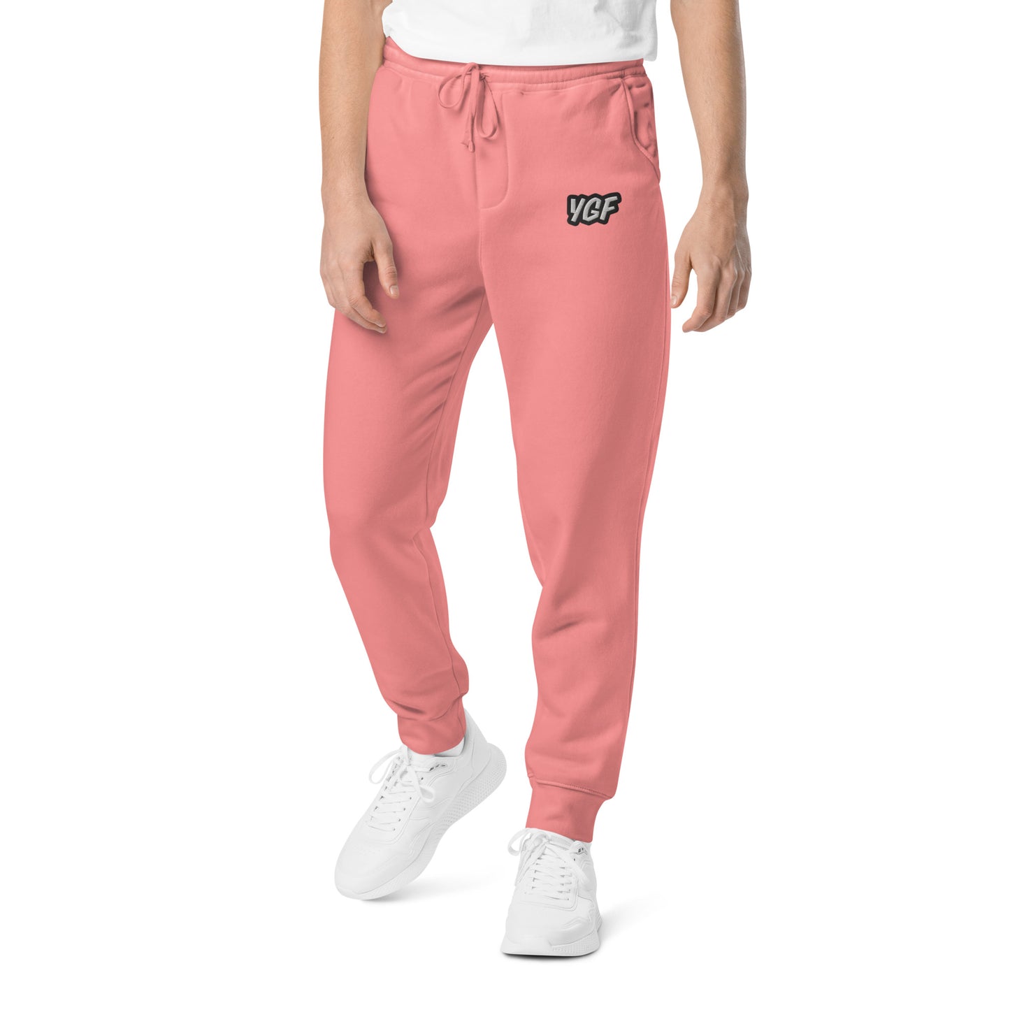 YGF Embroidered Unisex Pigment-Dyed Sweatpants