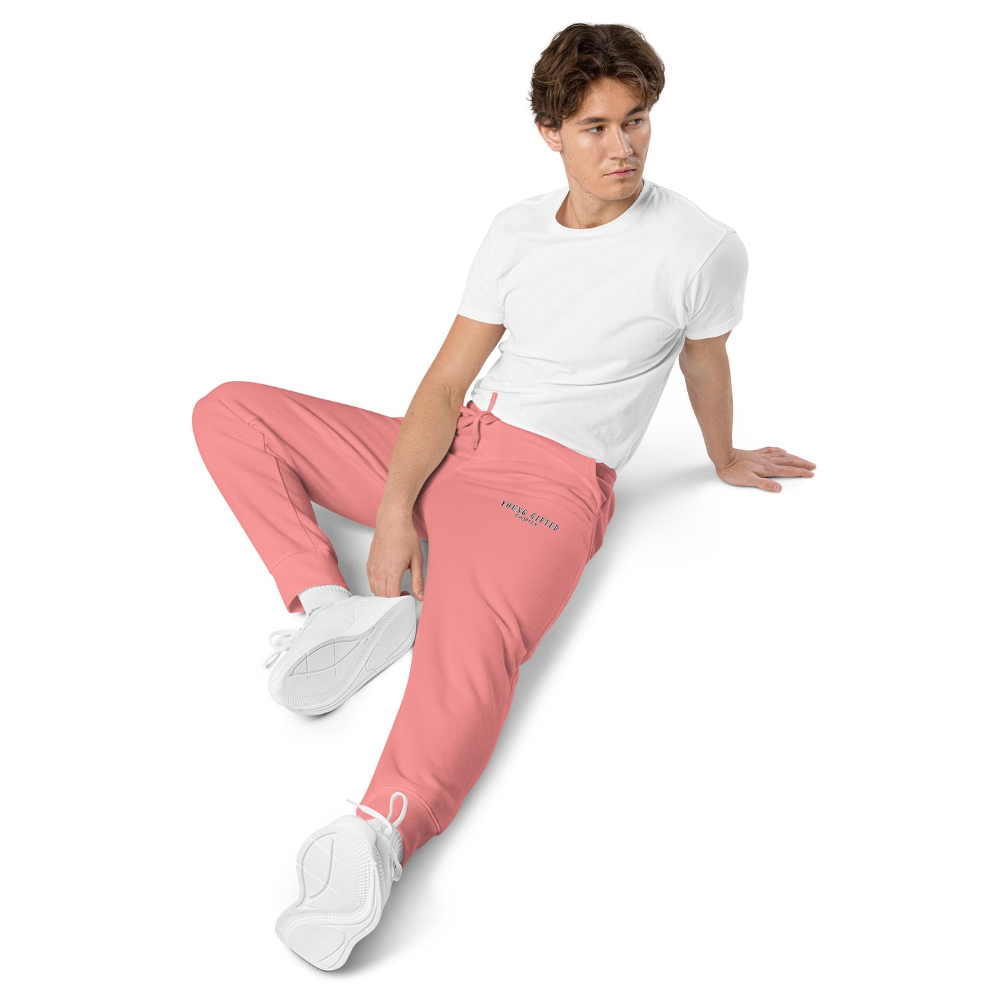 Unisex “Young Gifted Family” Pigment-dyed Sweatpants