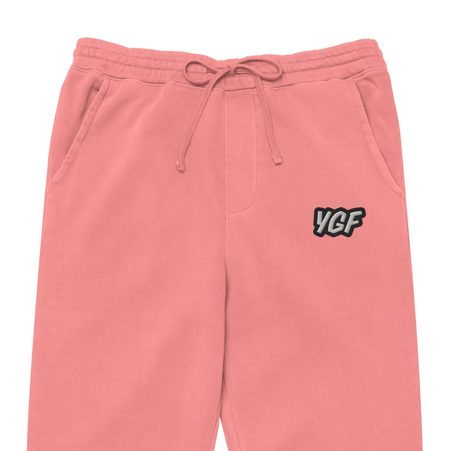 YGF Embroidered Unisex Pigment-Dyed Sweatpants