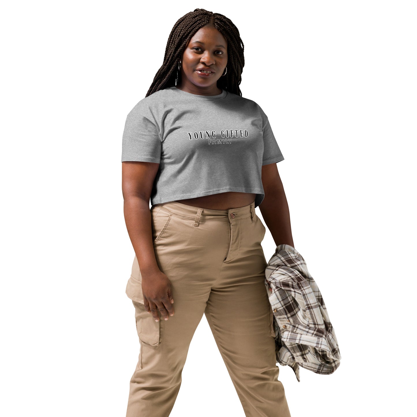 “Young Gifted Family” Women’s Crop Top